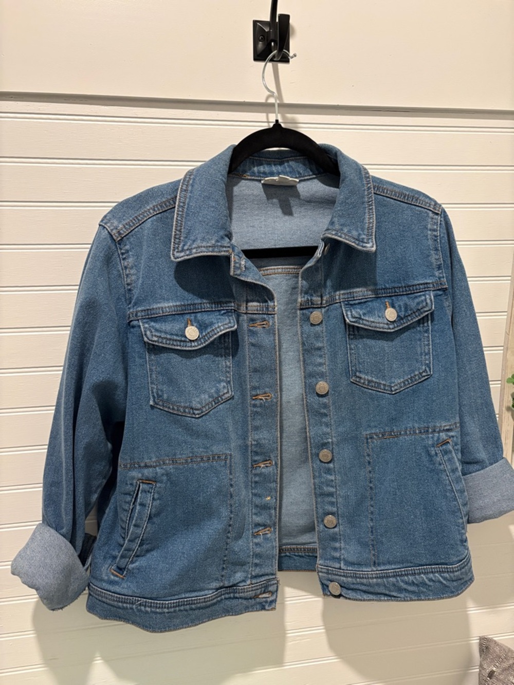 Wonderly Blue Denim Jean Jacket - Classic Button-Front